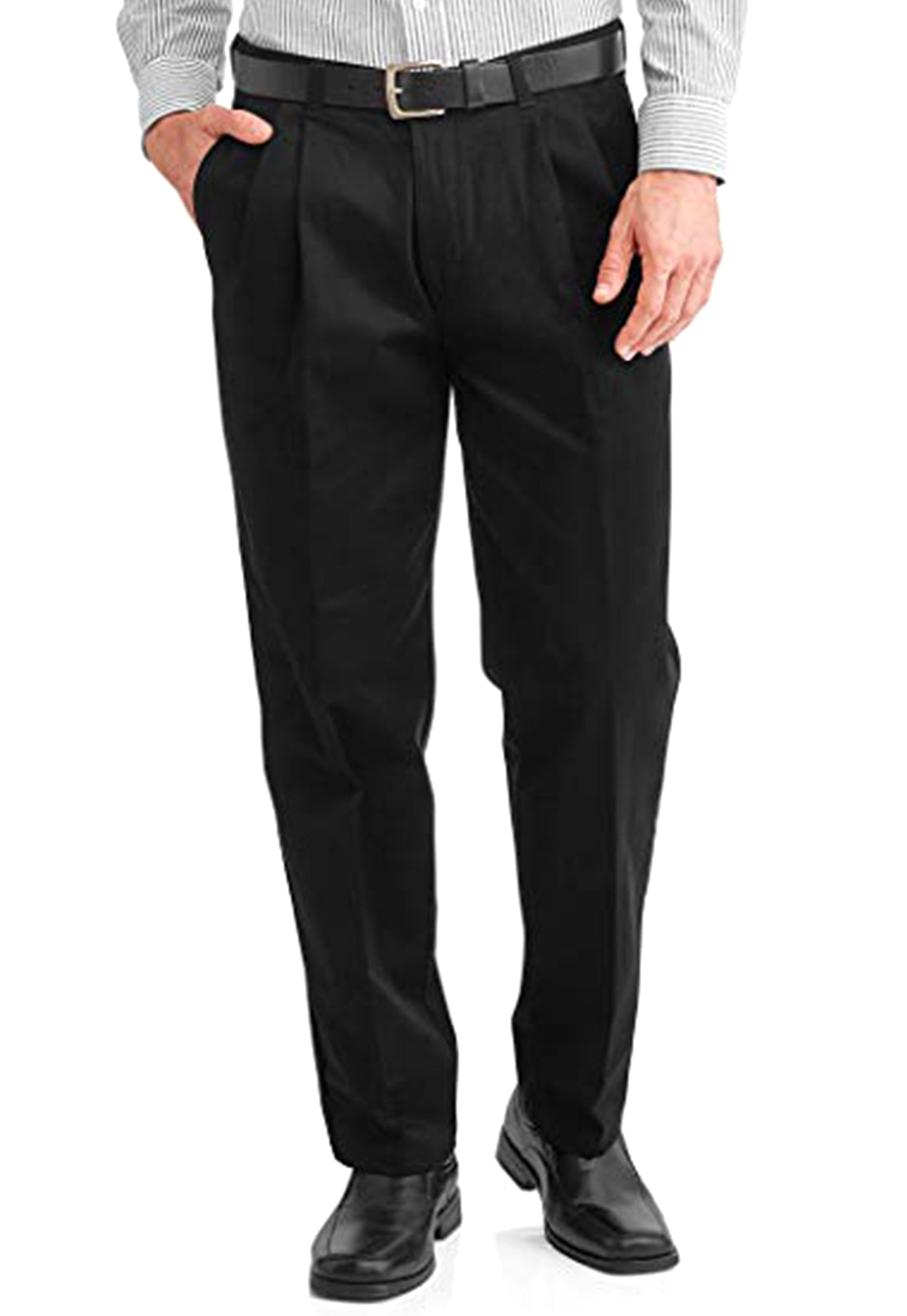 Haggar H26 Men's Tailored Fit Premium Stretch Suit Pants - Black 36x30 :  Target
