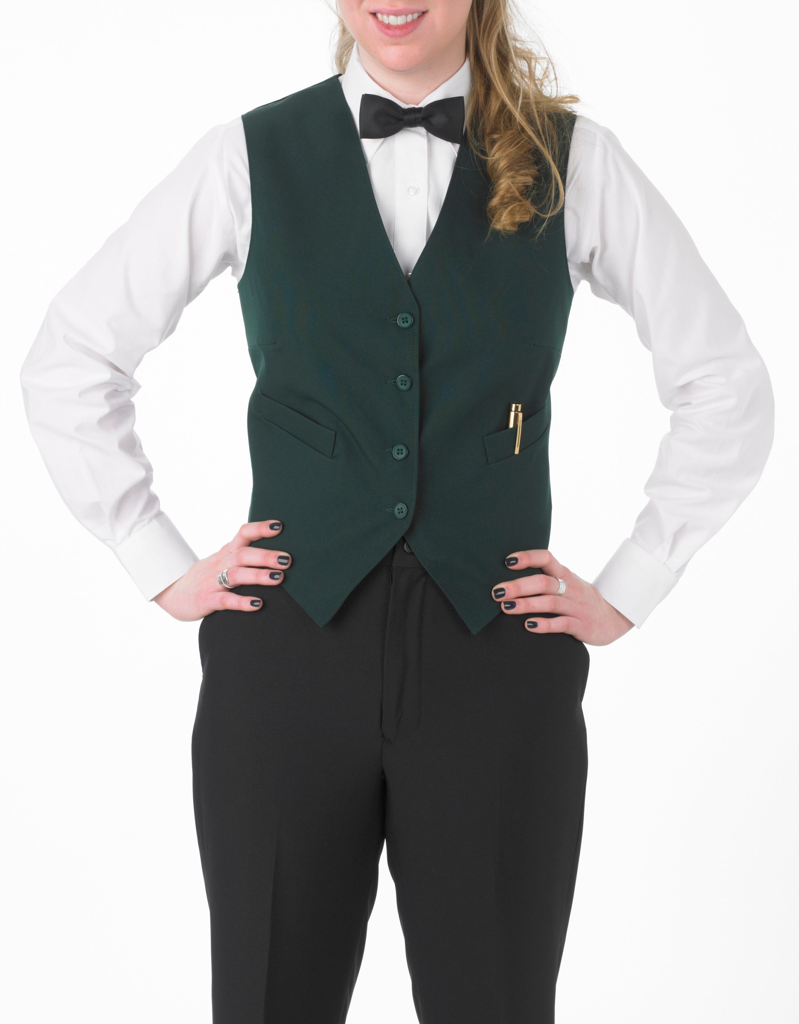 Women's Full Back Vest with Inside and Outside Pockets - 99tux