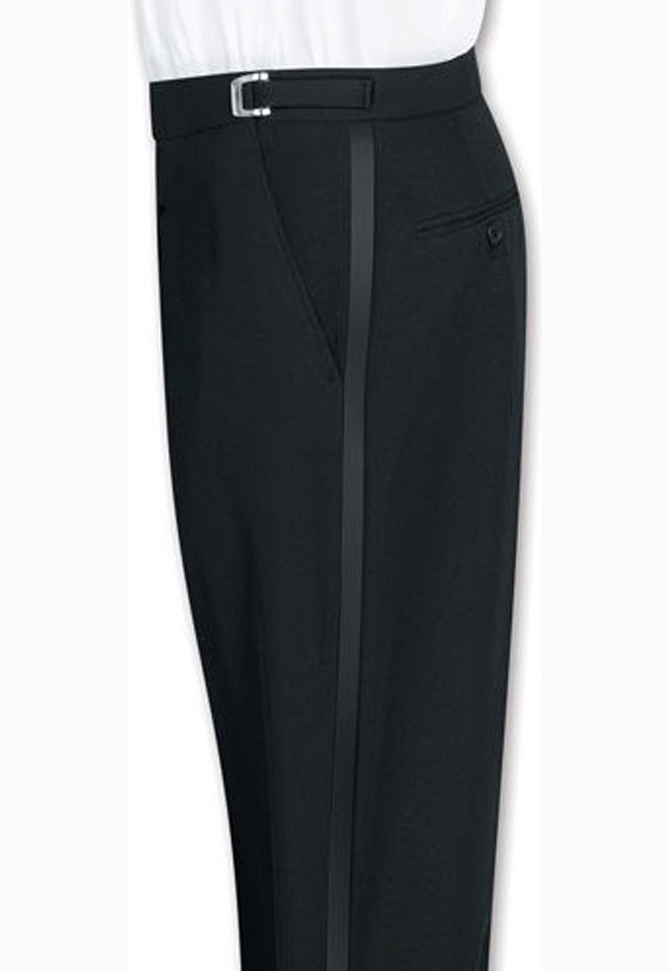 RGM Mens Tuxedo Pants Side Satin Stripe  Pleated Or Flat Front 28W x 30L  at Amazon Mens Clothing store